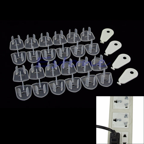 New 24Pcs Safety Outlet Plug Protector Covers Child Baby Proof Electric Shock Guard