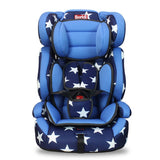 The colorful fashional children's car safety seat for 9 months -12 years old using