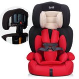 The colorful fashional children's car safety seat for 9 months -12 years old using
